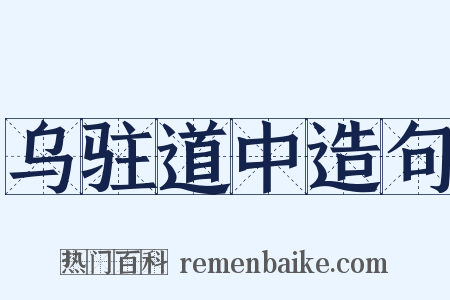 乌驻道中造句是什么意思的图片